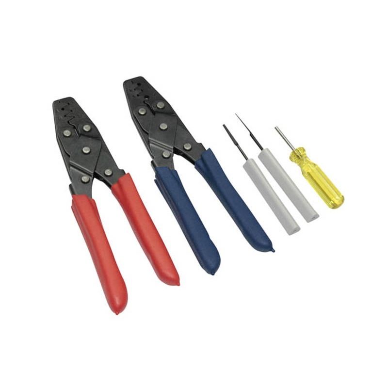 Haltech Dual Crimper Set - Inc 3 pin removal tools