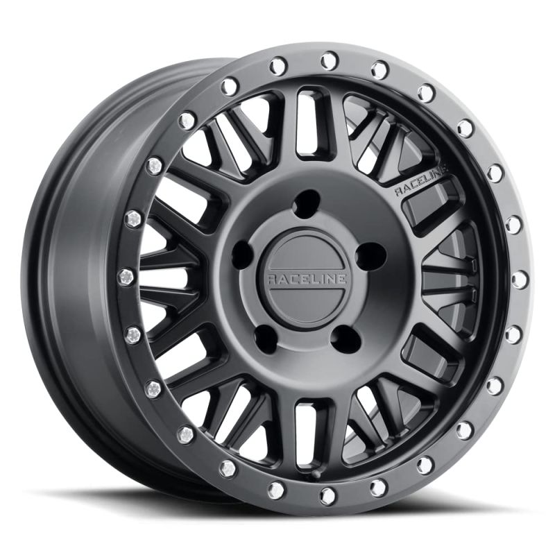Raceline 951B Ryno 17x8.5in / 6x135 BP / 0mm Offset / 87.1mm Bore - Satin Black Wheel