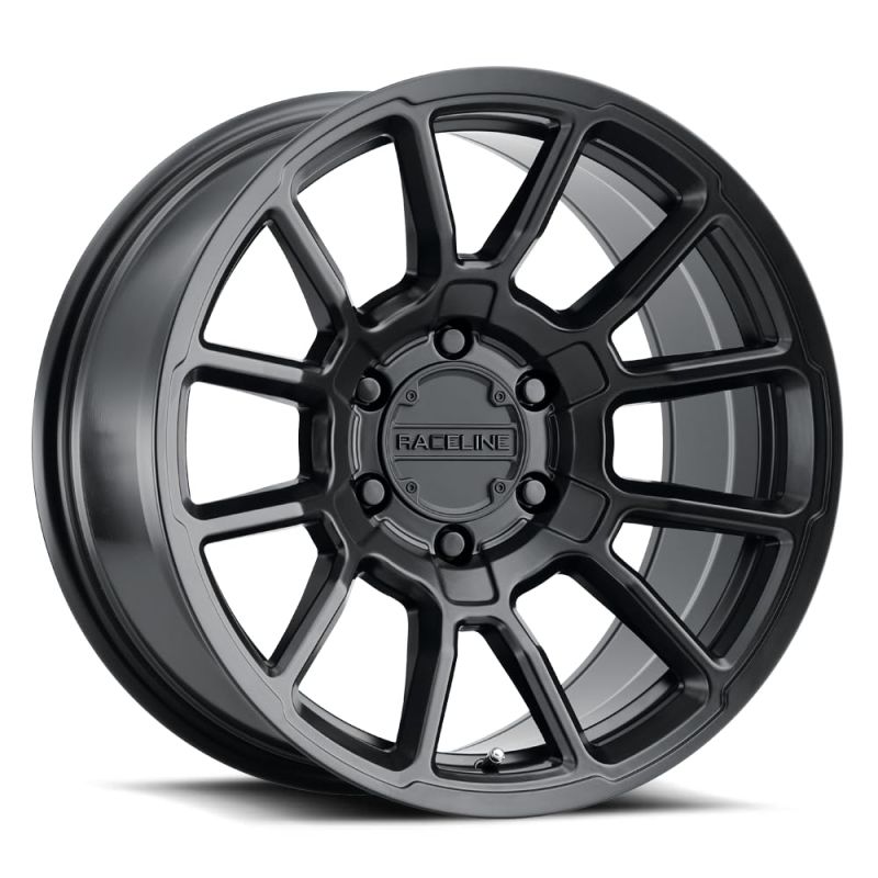 Raceline 950B Gauge 15x8in / 5x139.7 BP / -24mm Offset / 106.5mm Bore - Satin Black Wheel