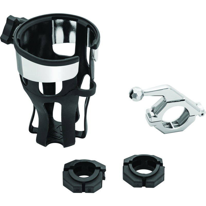 Kuryakyn 6482 Universal Reflex Drink Holder With Bar Mount Chrome