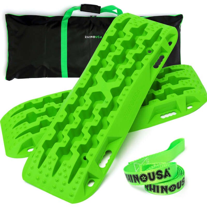 Rhino USA TRACBOARDS-GRN Recovery Traction Boards - Green (Pair)