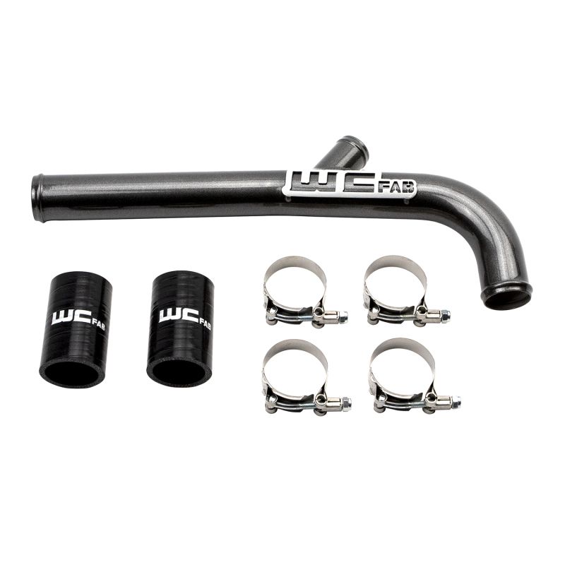 Wehrli 13-15 Cummins 6.7L w/ Dual Radiator Upper Coolant Pipe - Gloss Black