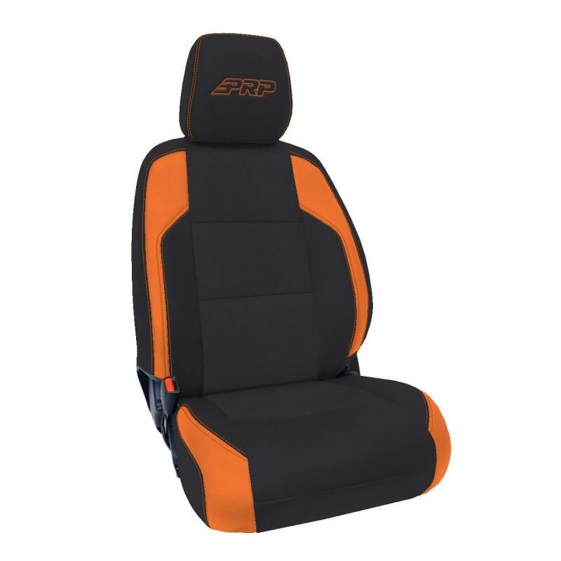 PRP Seats B053-05 PRP 16-23 Toyota Tacoma Front Seat Covers (Pair) - Black/Orange