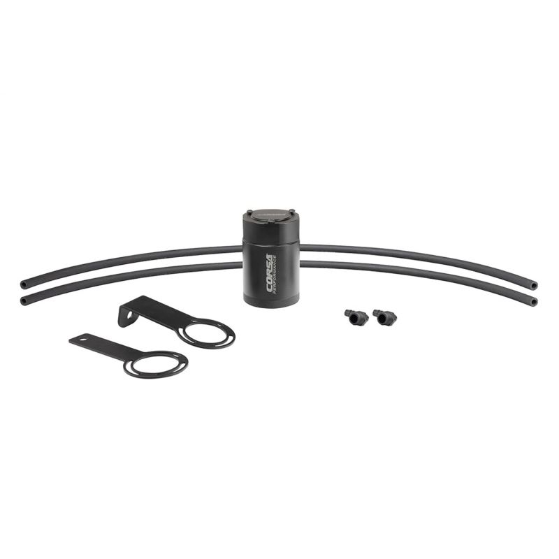 CORSA Performance 3/8in Universal 3 oz. Aluminum Oil Catch Can with Mounting Brackets