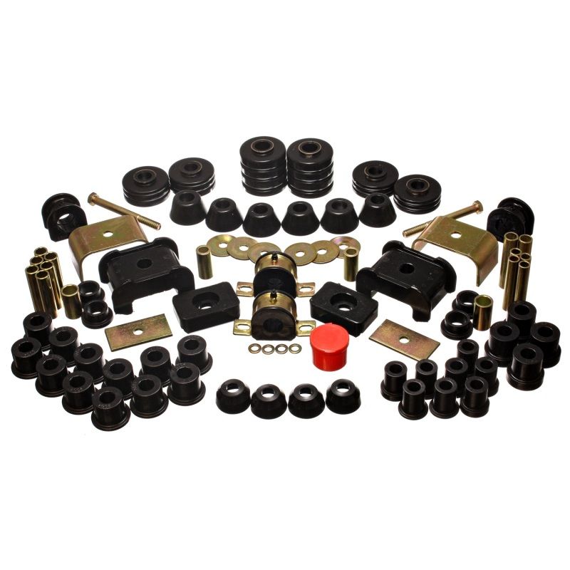 Energy Suspension 73-80 Chev/GMC 4WD w/Aftermarket Front Springs Black Hyper-Flex Master Bushing Set