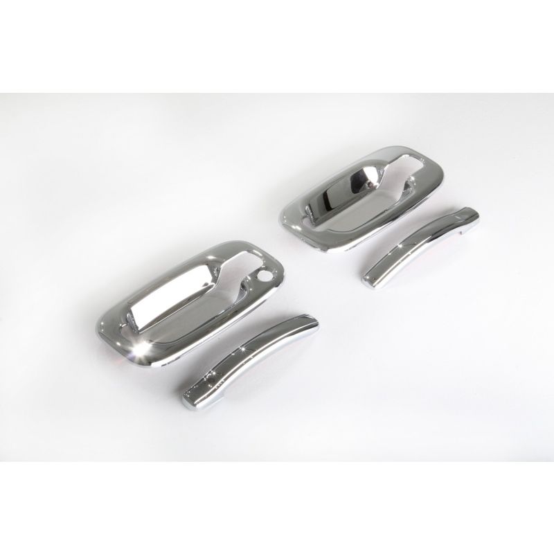 AVS 99-06 Chevy Tahoe (w/o Passenger Keyhole) Door Handle Covers (4 Door) 8pc Set - Chrome