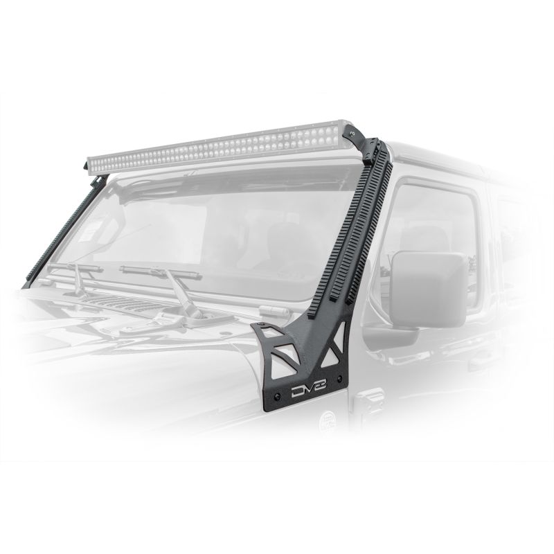 DV8 Offroad 2018+ JL/Gladiator Picatinny Rail A-Pillar Pod LED Light Mount