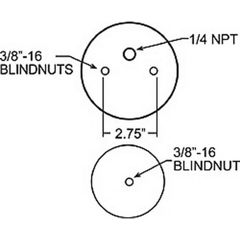 Firestone 9002 Ride-Rite Replacement Bellow 110/70 239mm (For PN 2162 / 2312 / 2222 / 2165) (W217609002)