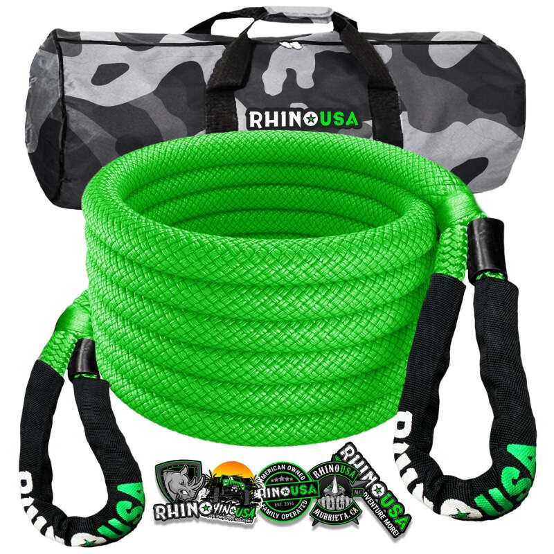 Rhino USA KROPE-78X20-GRN Kinetic Energy Recovery Rope (7/8In X 20Ft) Green