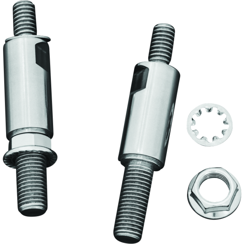 Kuryakyn 1713 Raised Mirror Adaptors Metric Models (Excluding Yamaha) Chrome