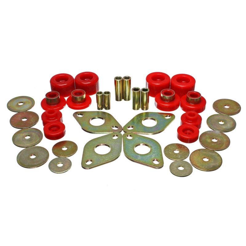 Energy Suspension 01-04 Toyota Pickup 2WD/4WD (Exc T-100/Tundra) Red Body Cab Mount Set
