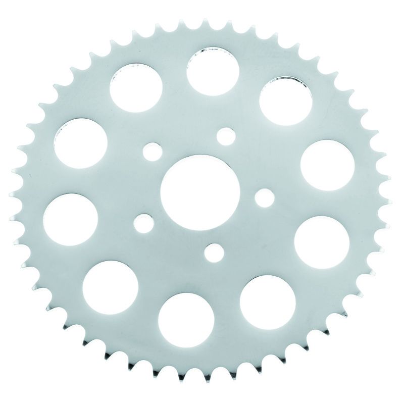 TwinPower 490969 Twin Power 86-92 XL Chrome Disc Brake Rear Sprocket 47 Tooth Flat