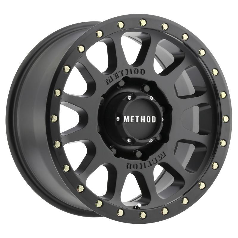 Method Wheels MR30578588500H Method MR305 NV HD 17x8.5 0mm Offset 8x180 130.81mm CB Matte Black Wheel