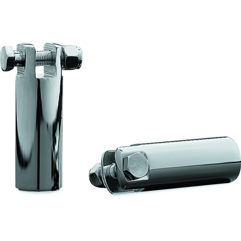 Kuryakyn 8087 3 1/2in Extended Peg Mount With 3/8in-16 Mount Bolts Chrome