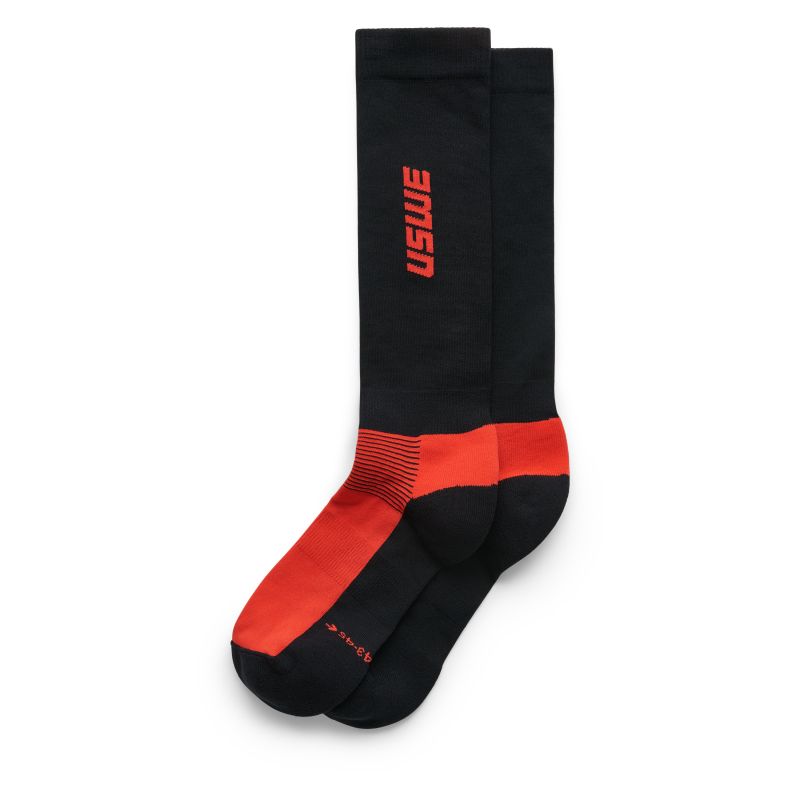 USWE 80295043400540 Rapp Moto Sock Flame Red - Size 40/42