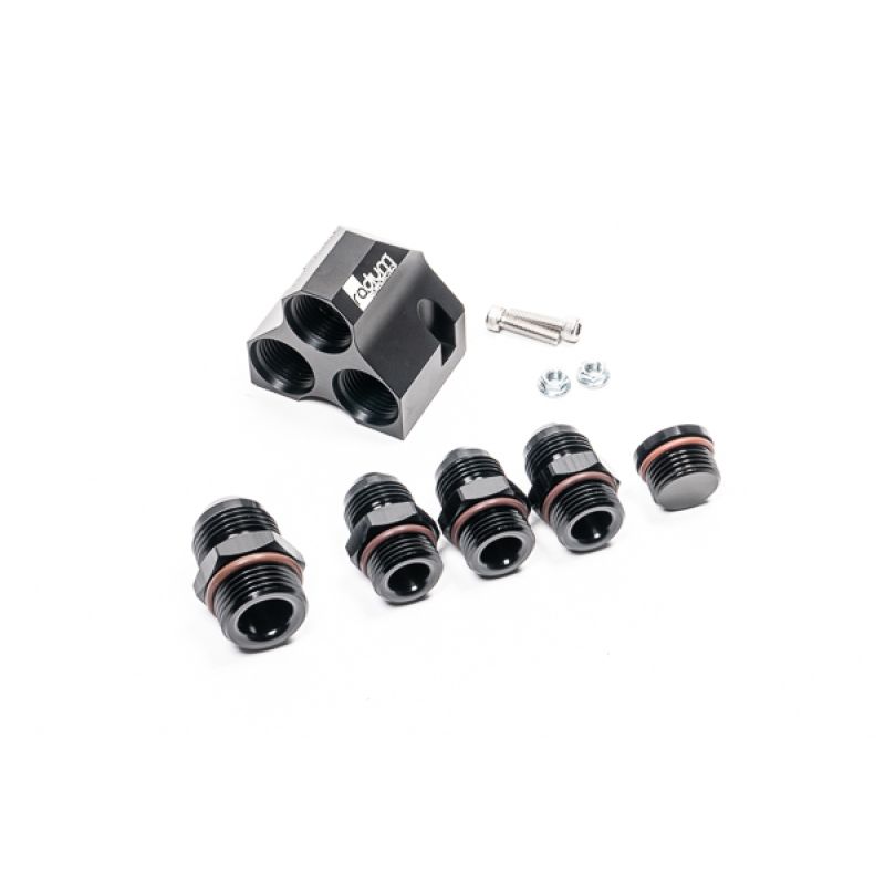 Radium Engineering Distribution Block 12-10-10-10 With Fittings