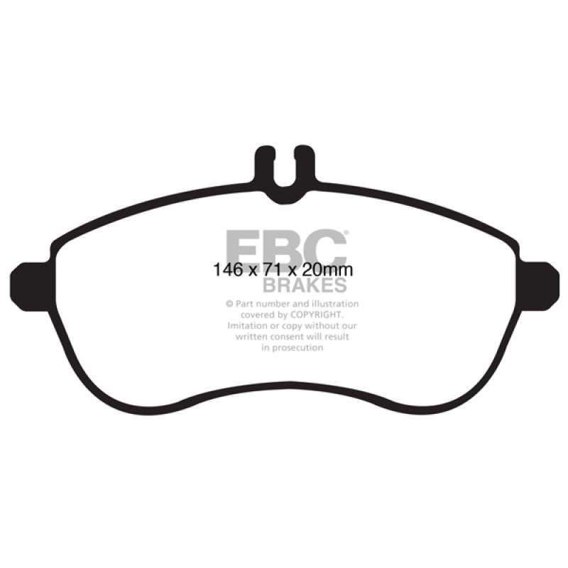 EBC UD1340 12-14 Mercedes-Benz C250 (W204) 1.8 Turbo Ultimax2 Front Brake Pads