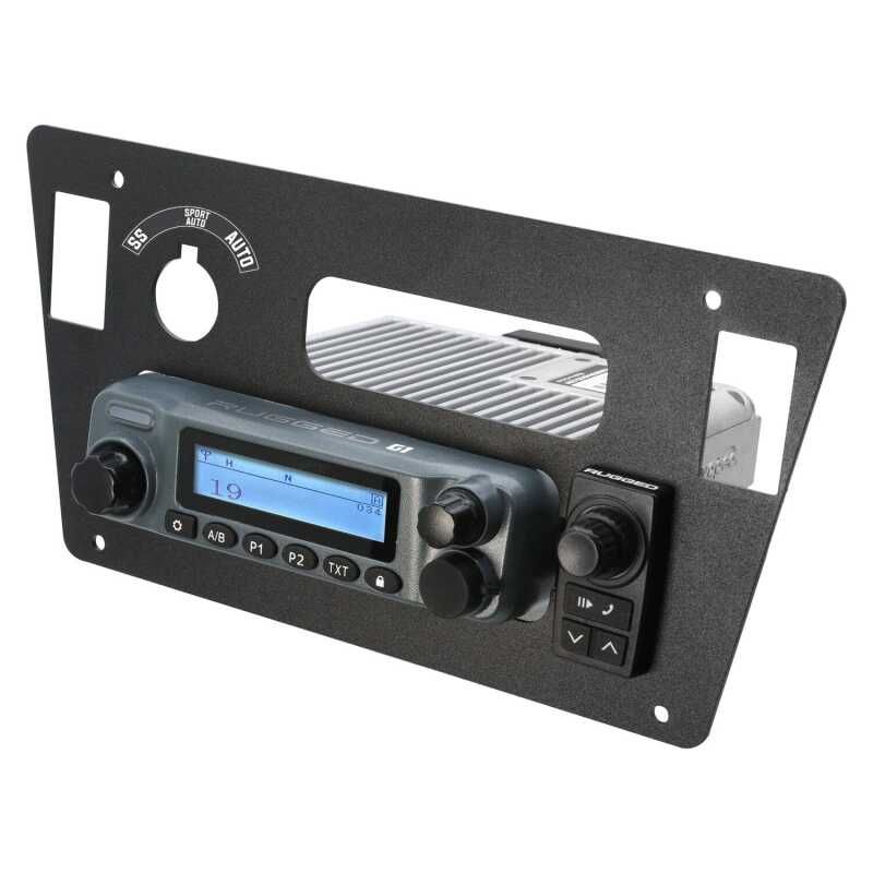Rugged Radios IK-RM-YXZ 2024 Yamaha YXZ Mount for M1 / G1 / RM60 / GMR45 Mobile Radio and 696 Rocker Intercom