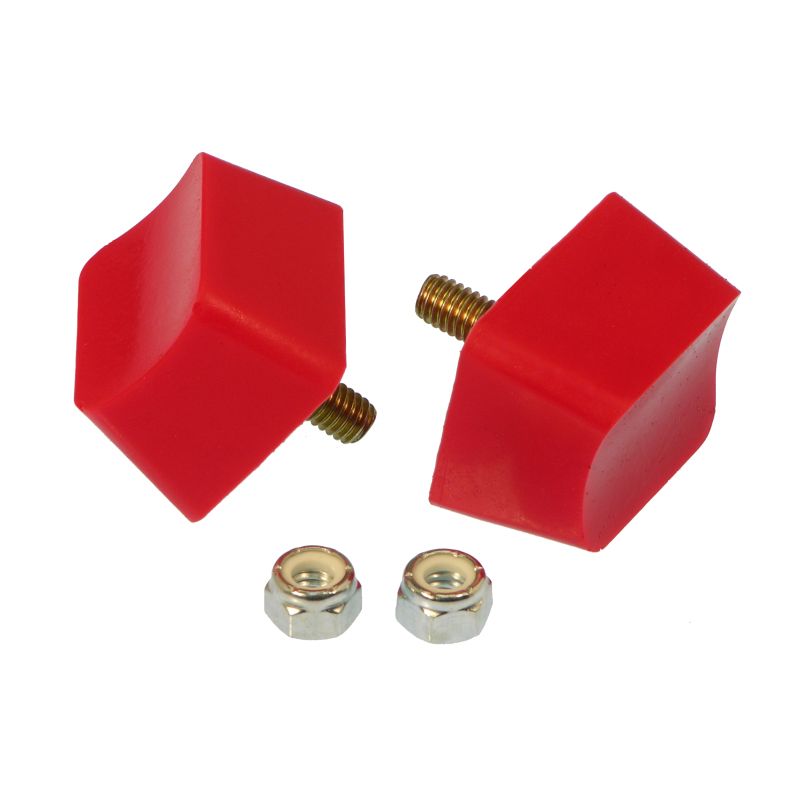 Prothane Universal Bump Stop 1X1 3/4X1 7/16 Crvd Top - Red