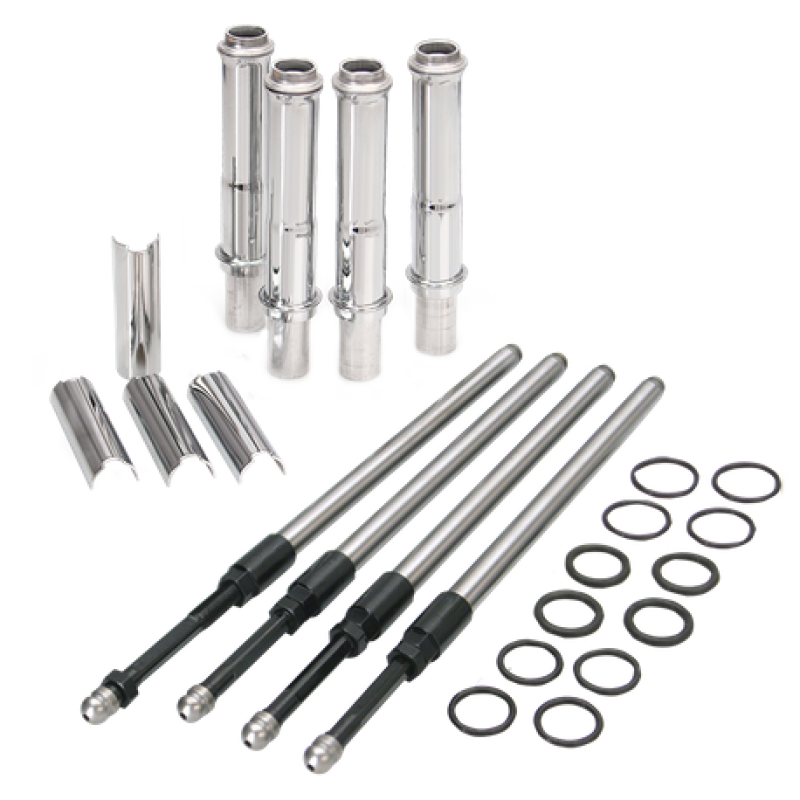 S&S Cycle 106-6051 1999+ BT Stock Engine Height w/ 4.937in Length Cylinders Adjustable Pushrod Set