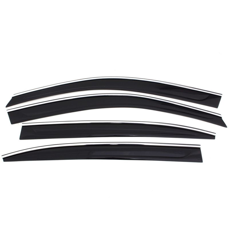 AVS 15-19 GMC Yukon XL/15-19 Chevrolet Suburban Ventvisor Low Profile Window Deflectors 4pc - Chrome