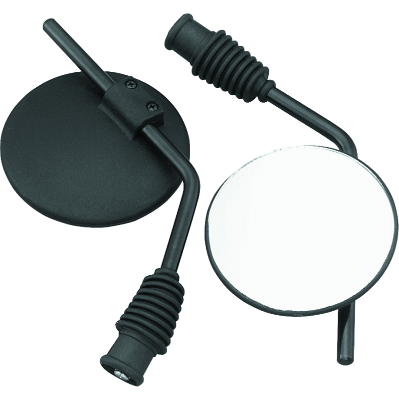 BikeMaster 601118 Universal Enduro Mirror Yamaha 10mm - Each - Black