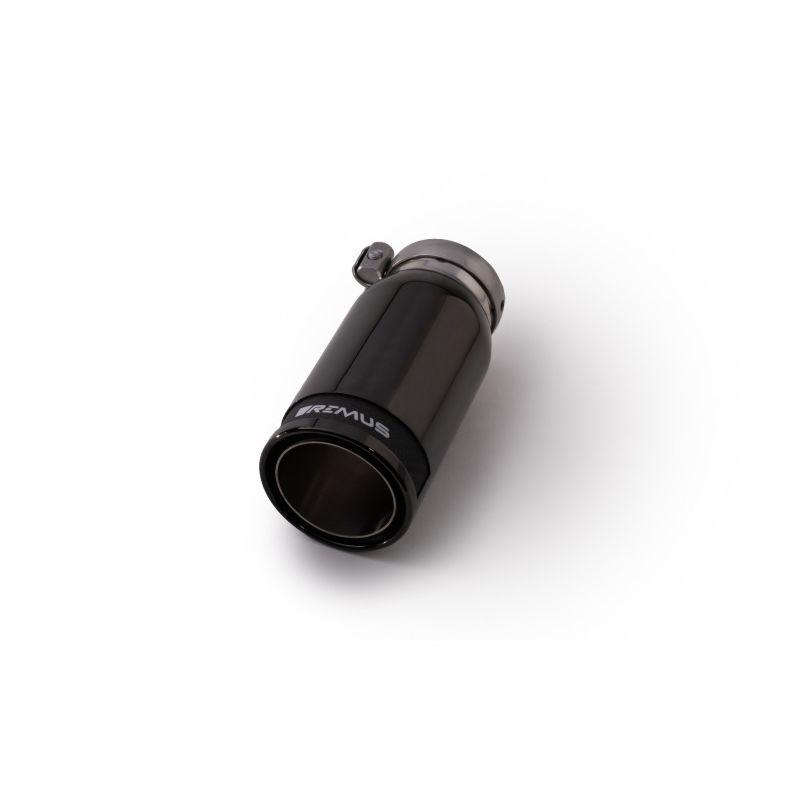 Remus 0006 83CBR Universal Sport Exhaust 84mm Blk Chrm Straight w/Carbon Insert & Adj Clamp Tail Pipe (Single)