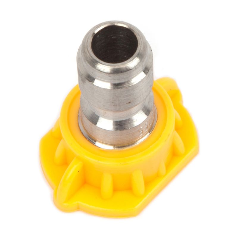 Forney 75154 Pressure Washer Accessories, Quick Connect Spray Nozzle, Chiseling, 15-Degree-by-5.5mm, Yellow