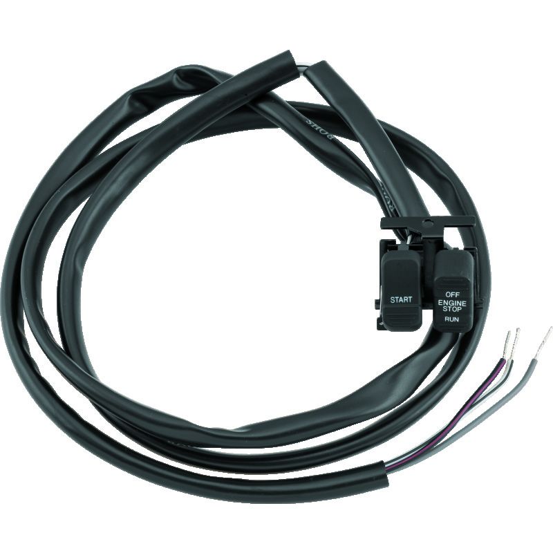 TwinPower 601691 Twin Power 96-13 Big Twin XL V-Rod Black Engine Start Stop Switch Replaces H-D 71589-96 71684-06A
