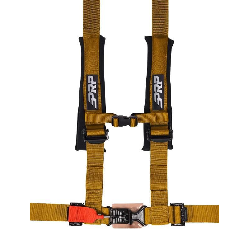 PRP Seats SB4.2LL-GO PRP 4.2 Harness with Latch / Link Lap Belt- Gold