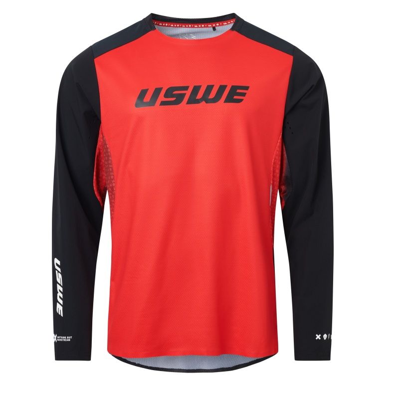 USWE 80951001400105 Lera Off-Road Jersey Adult Flame Red - Medium