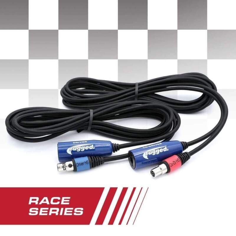 Rugged Radios CS-OFF-RACE-KIT OFFROAD 12 RACE SERIES Straight Cable to Intercom Driver and Co-Driver