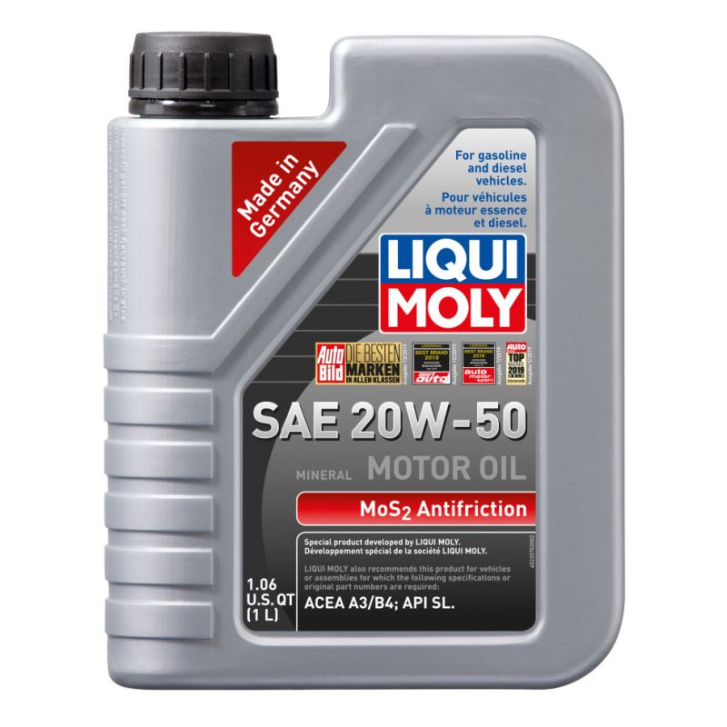 LIQUI MOLY 1L MoS2 Anti-Friction Motor Oil 20W50