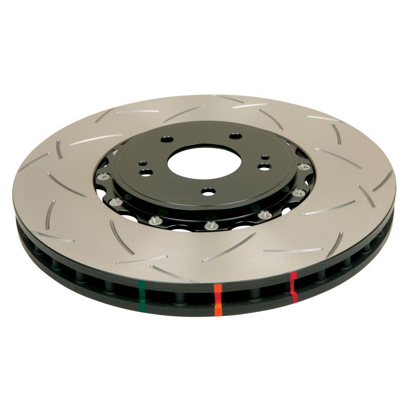 DBA 04-07 STi/2017 BRZ w/Perf. Pkg. 10 Hole Front Slotted 5000 Series 2/PC Rotor Assembled w/Blk Hat