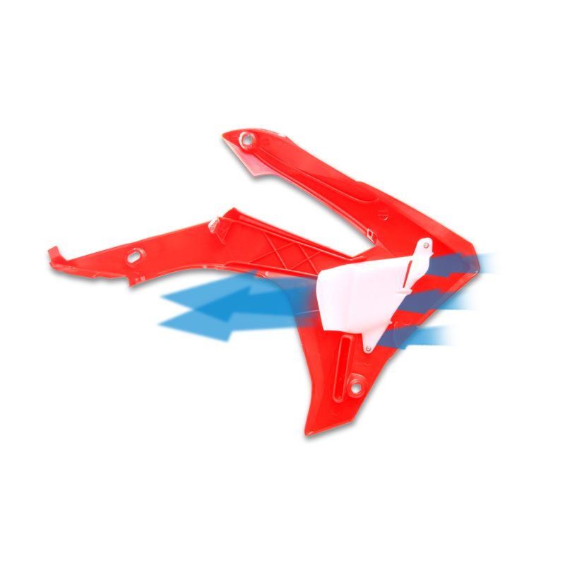 Cycra 1CYC-1887-33 14-17 Honda CRF250R Powerflow Radiator Shrouds - Red