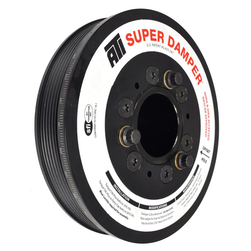 ATI ATI917302 Damper - 7.48in - Alum LW - 6 Grv - LS1/LS2 - F & V Body - No A/C - 3 Ring