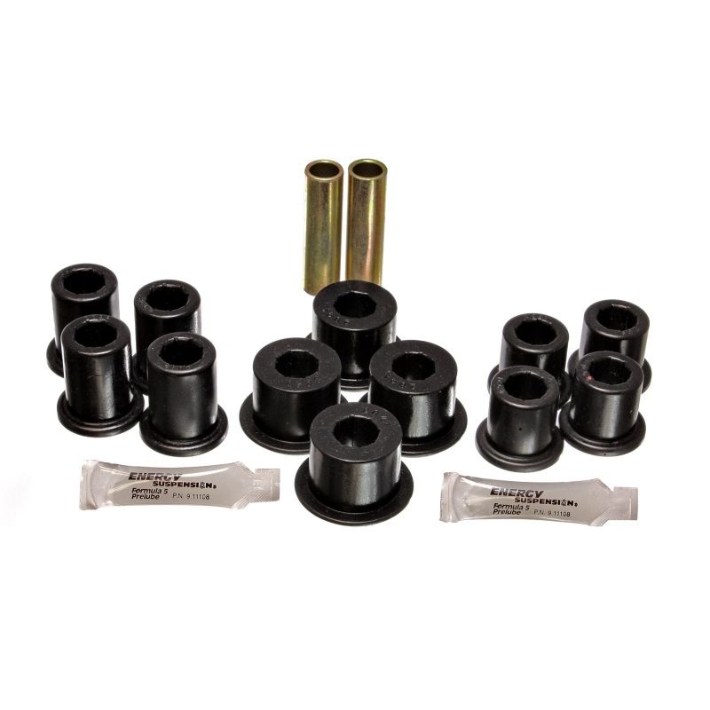 Energy Suspension 89-94 Toyota Pick Up 2WD (Exc T-100/Tundra) Black Rear Leaf Spring Bushing Set