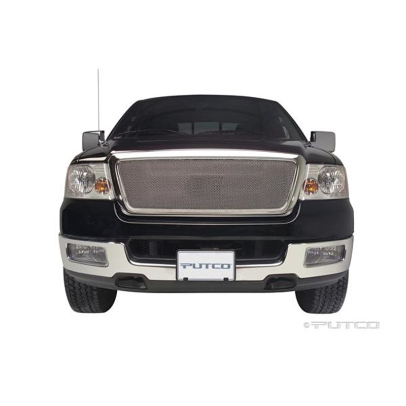Putco 99142 04-08 Ford F-150 LD Honeycomb (Excl Heritage)(Covering Logo) - Bolt on Liquid Mesh Grilles