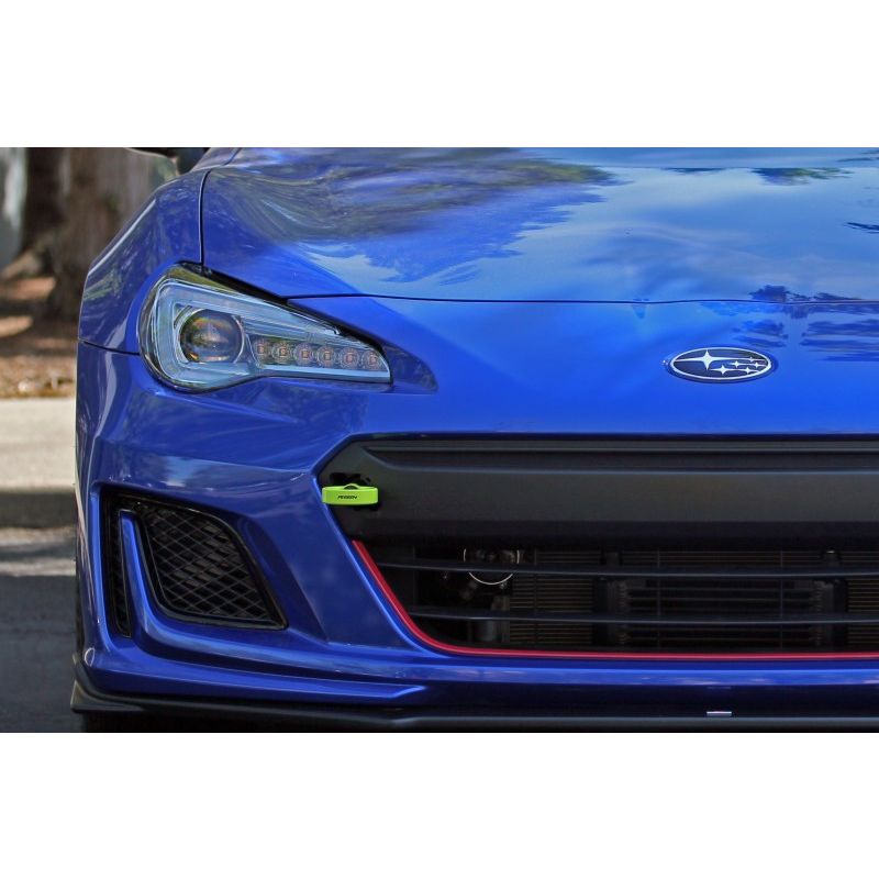 Perrin Tow Hook Kit - Front 2018+ Subaru WRX/STI - Neon Yellow