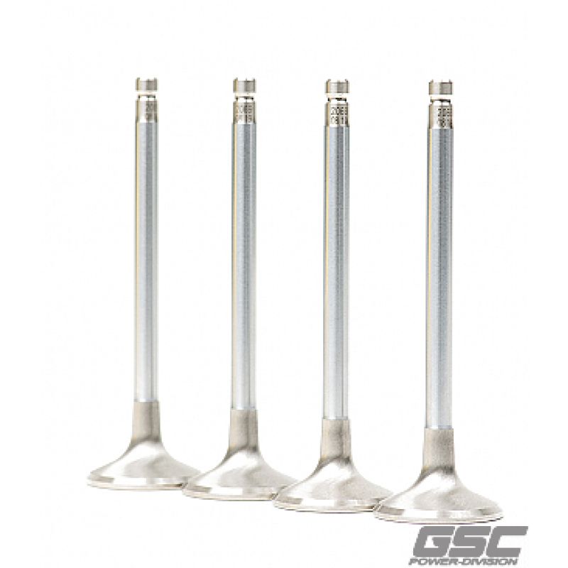 GSC Power Division 2069-01 GSC P-D Toyota 2JZ 30.0mm Head (+1mm) 6.6mm Stem Chrome Alloy Polished Exhaust Valve - Single