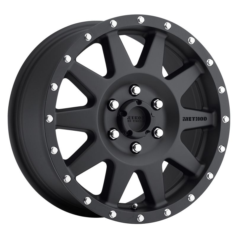 Method Wheels MR30177563550 Method MR301 The Standard 17x7.5 +50mm Offset 6x130 84.1mm CB Matte Black Wheel