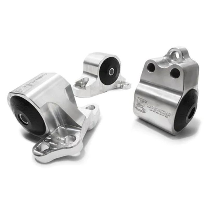 Innovative 92-95 Civic B/D Series Silver Aluminum Mounts Solid Bushings (3 Bolt)