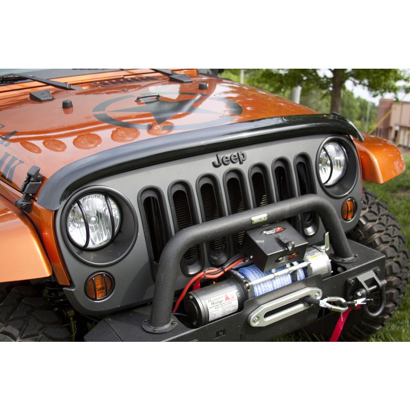 Wraparound Bug Deflector Smoke 07-18 Jeep Wran