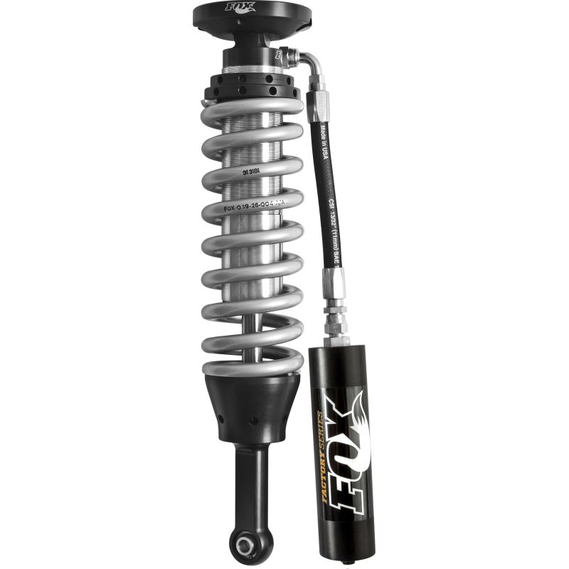FOX 880-02-418 05+ Tacoma w/UCA 2.5 Factory Series 4.94in. Remote Res. Coilover Set / Mid-Travel - Black/Zinc