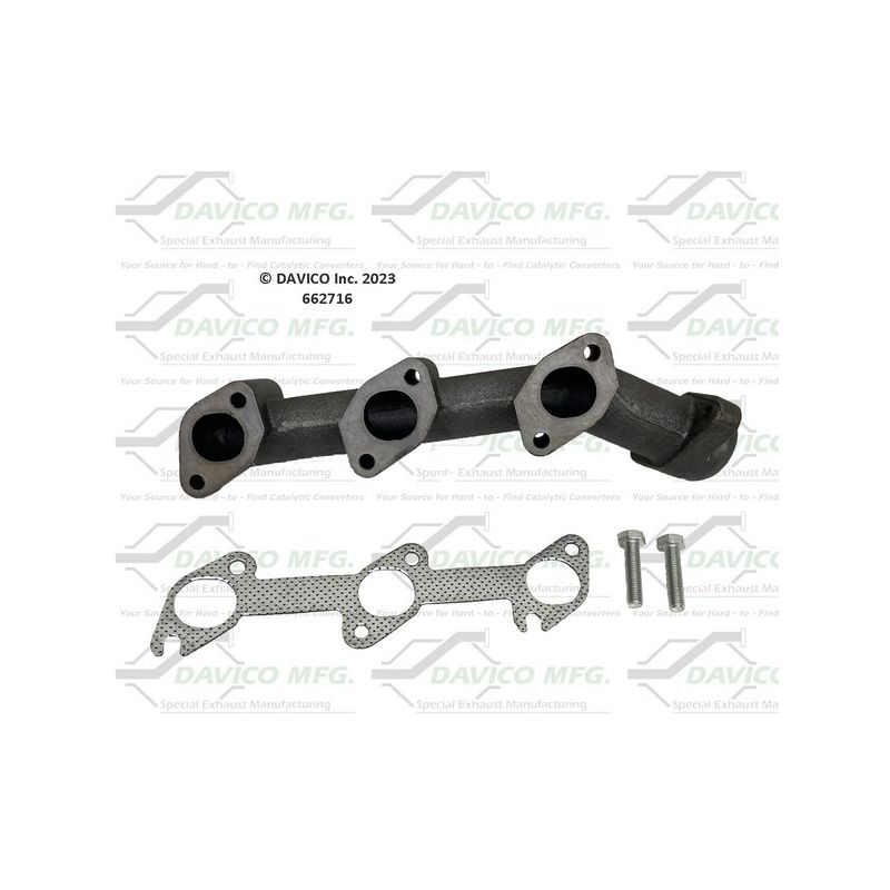 Davico Mfg 662716 Stand alone Exact-Fit exhaust manifold