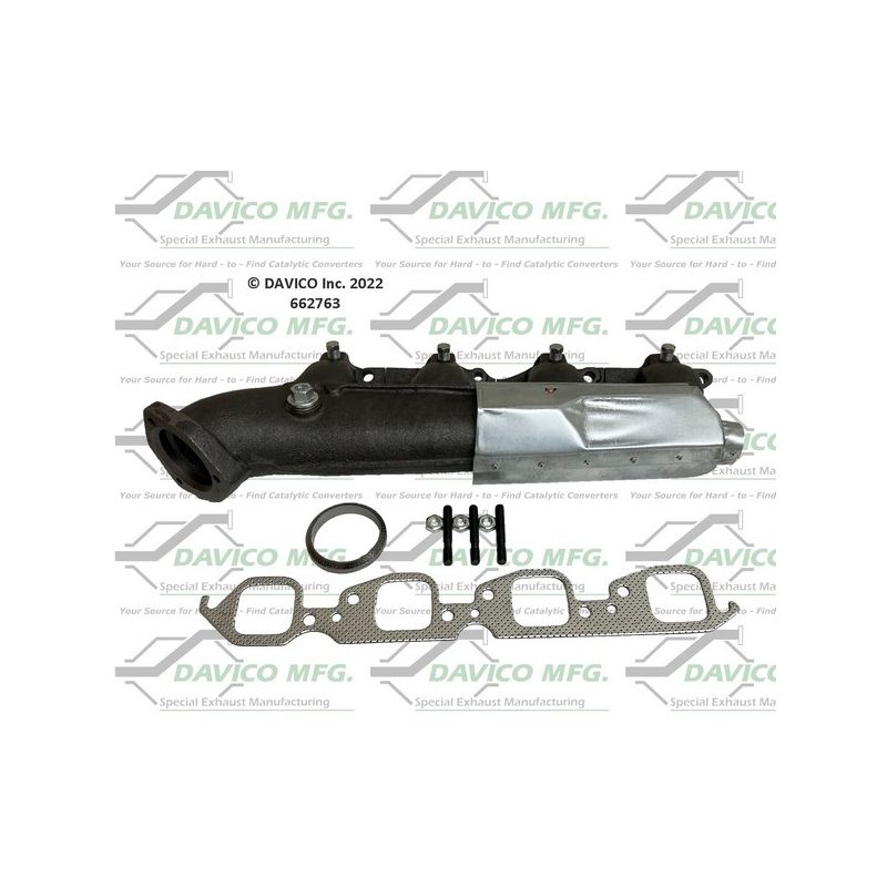 Davico Mfg 662763 Stand alone Exact-Fit exhaust manifold