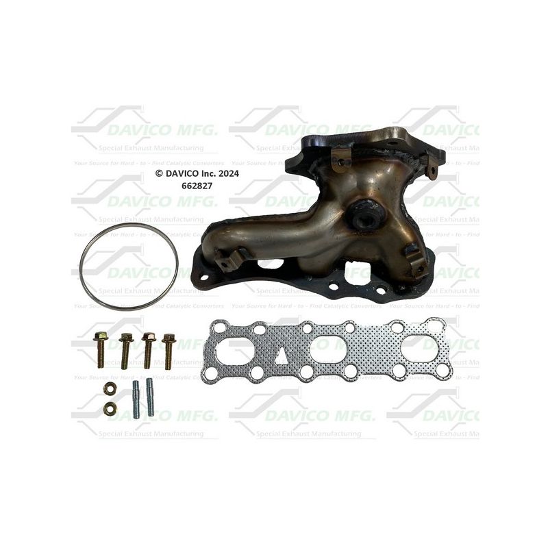 Davico Mfg 662827 Stand alone Exact-Fit exhaust manifold