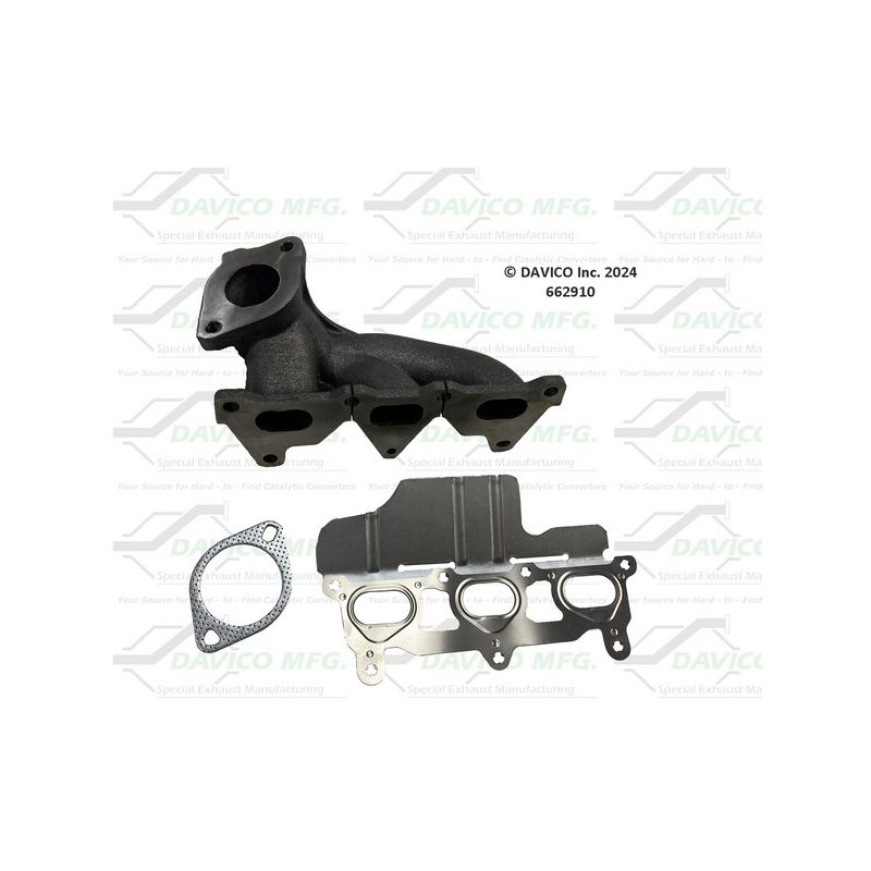 Davico Mfg 662910 Stand alone Exact-Fit exhaust manifold