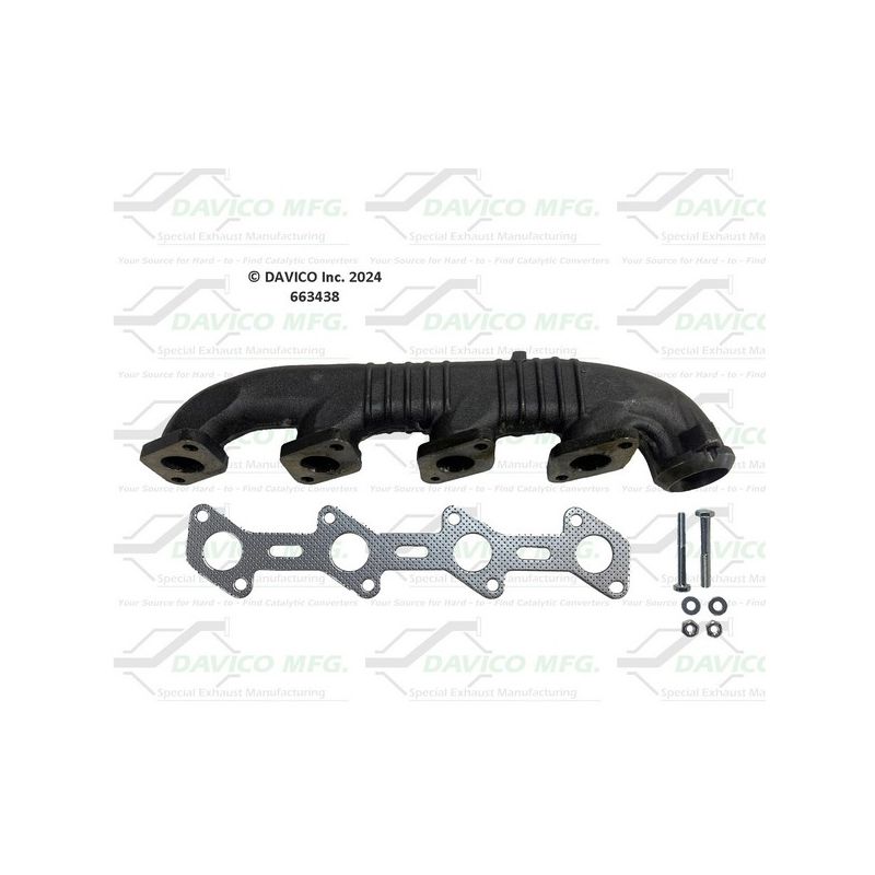 Davico Mfg 663438 Stand alone Exact-Fit exhaust manifold