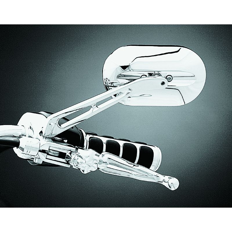 Kuryakyn 1412 Magnum Plus Mirror Flat Glass Chrome